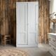 Parisian wardrobe with white patina