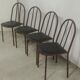 lot of 4 Chairs Mallet Stevens