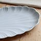 Large vintage white porcelain shell serving platter XXL