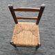 Wooden chair and straw for children