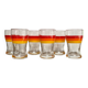 6 vintage glasses "Vabé"