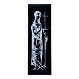 Religious ceramic wall plaque