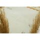 1970s Vintage Turkish Oushak Handmade Wool Cotton Cream Area Rug 171x222