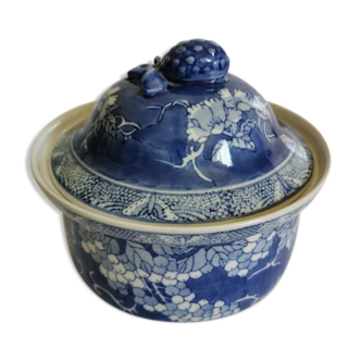 Pot en céramique chinois bleu blanc ancien