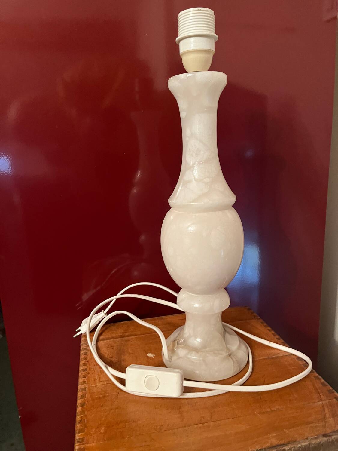 Marble lamp base