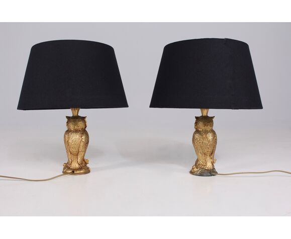 Paire de lampes ‘Hiboux’ Loevsky & Loevsky