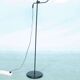 1970s minimalist floor lamp, adjustable reading lamp