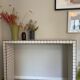Console tiles mosaic white and black