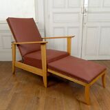 System armchair, Morris Art Deco chaise longue, France c. 1940