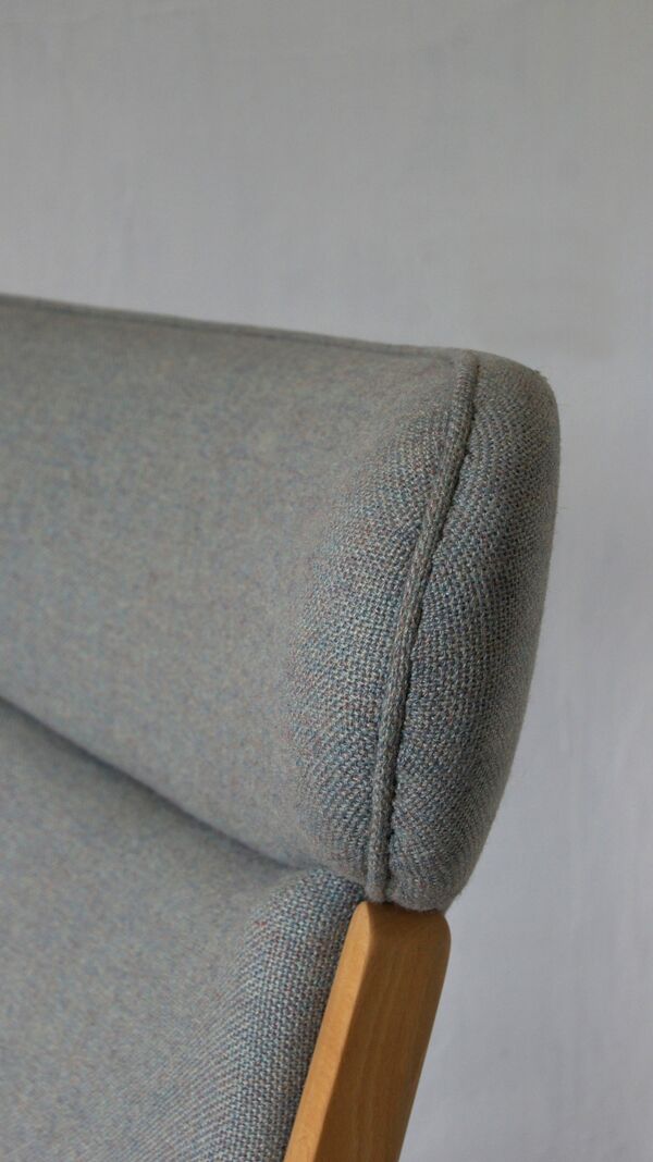 Fauteuil modèle AP-16 et ottoman par Hans J. Wegner pour AP-Stolen, 1951, Set de 2