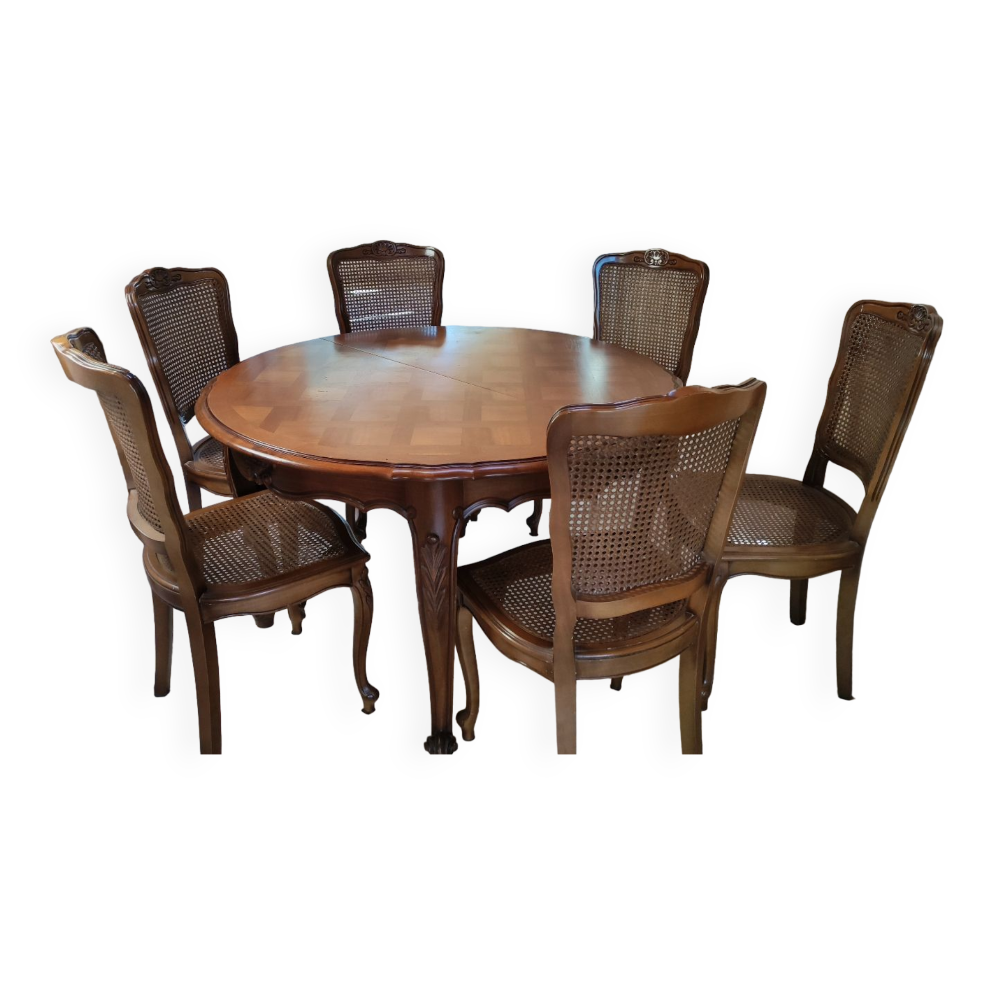 Round table and 6 chairs