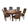 Table ronde et 6 chaises