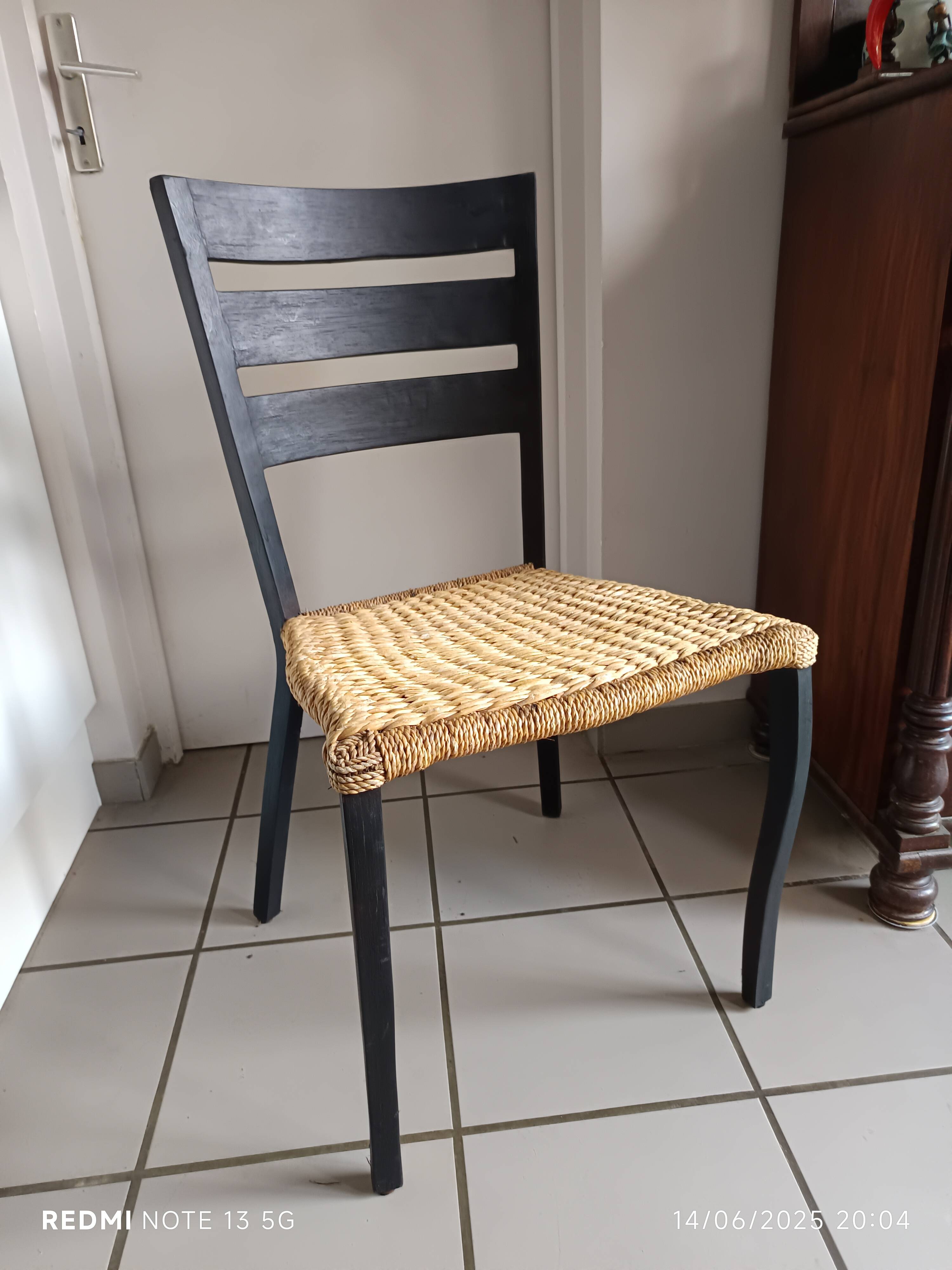 Italian designer rope chair in the Spinetto/Gio Ponti style