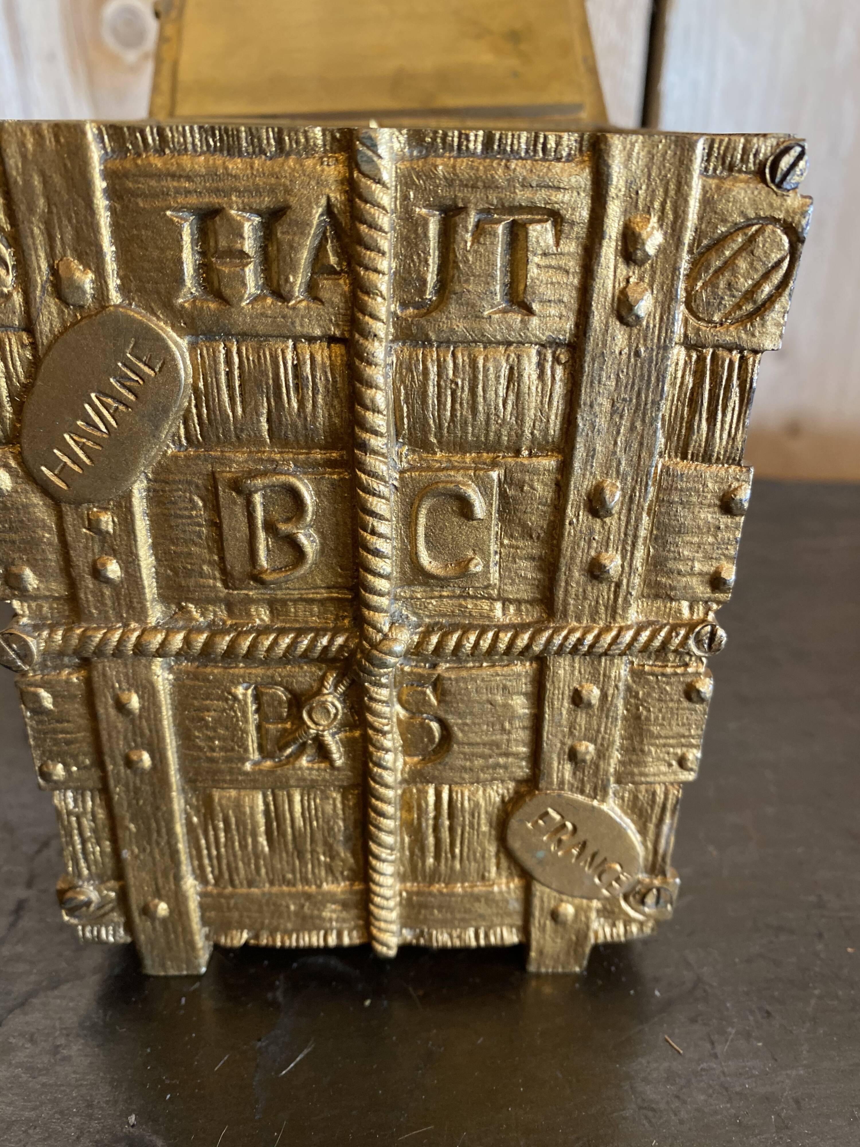 Bronze cigar cellar 1920