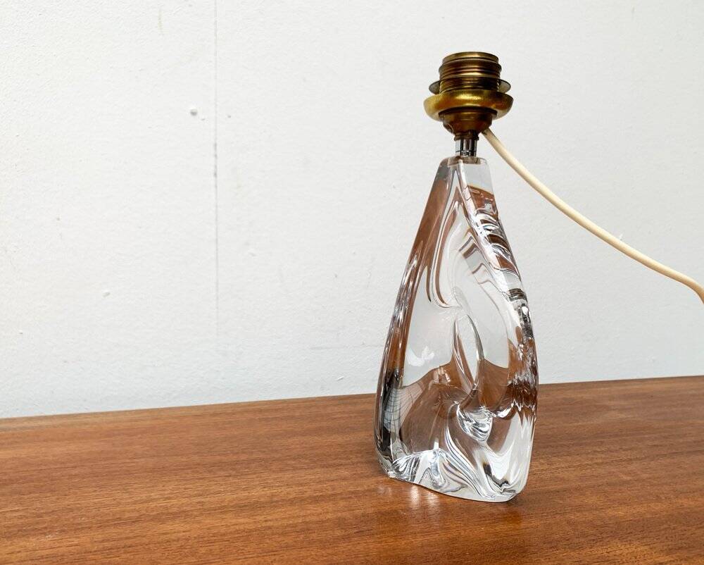French glass table lamp from the mid-century by Daum, 1960s.