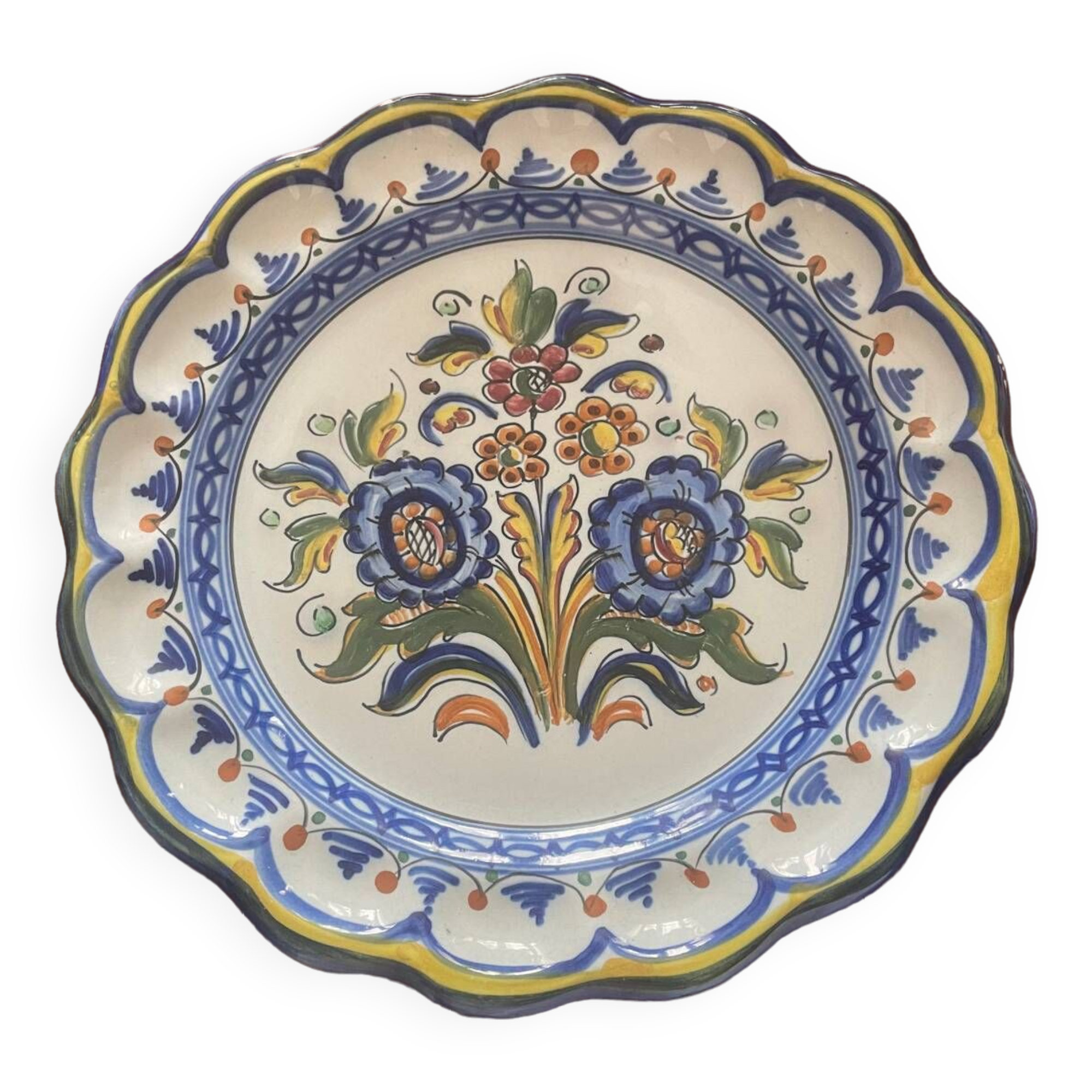 Flower decor plate