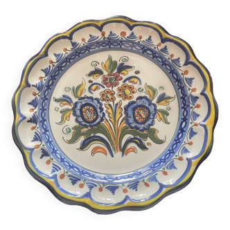 Flower decor plate