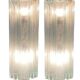 Italian Murano Glass Tube Sconces, Set of 2