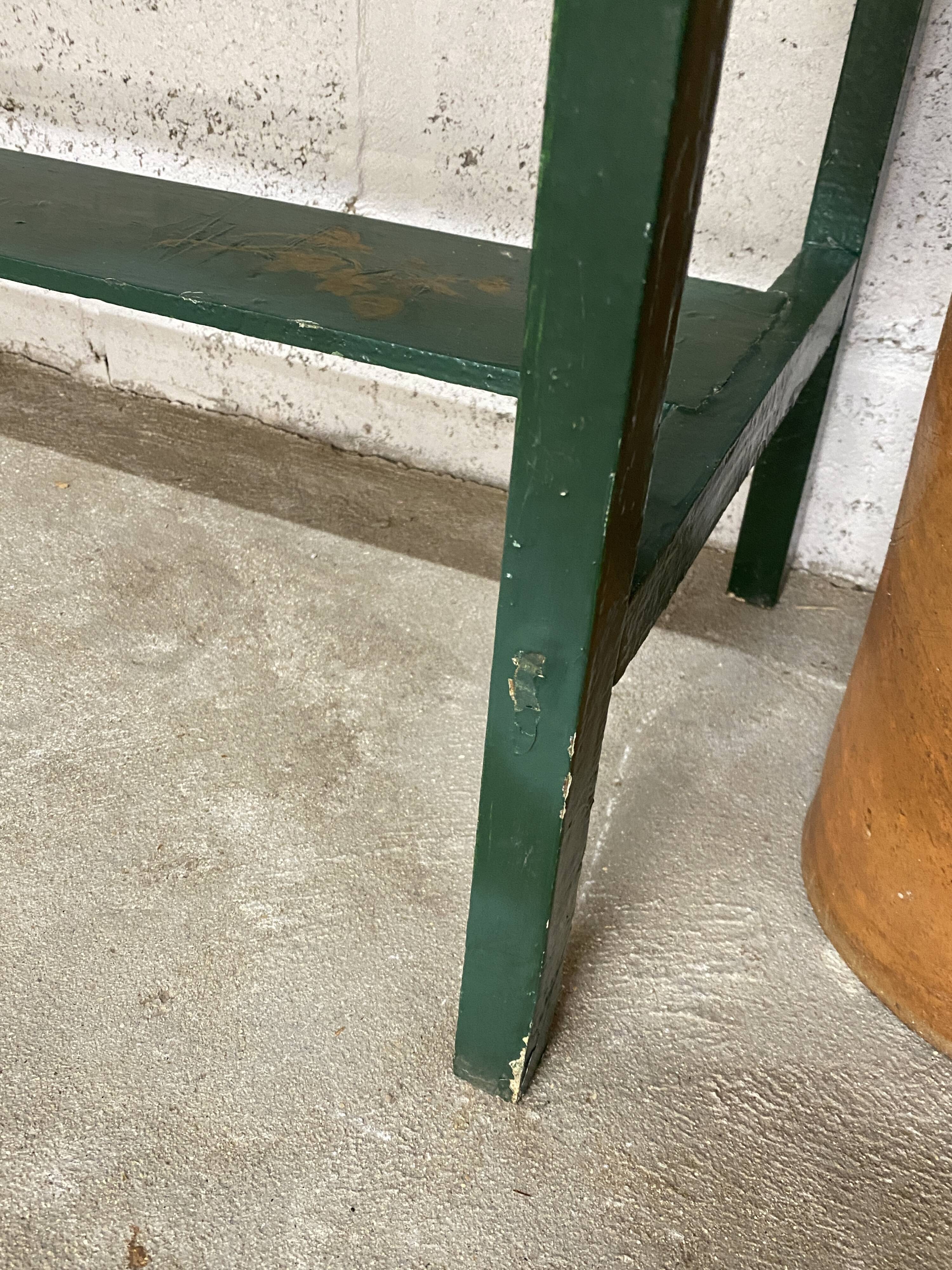 Patinated hairdresser's cabinet