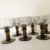 Blown bubble glasses