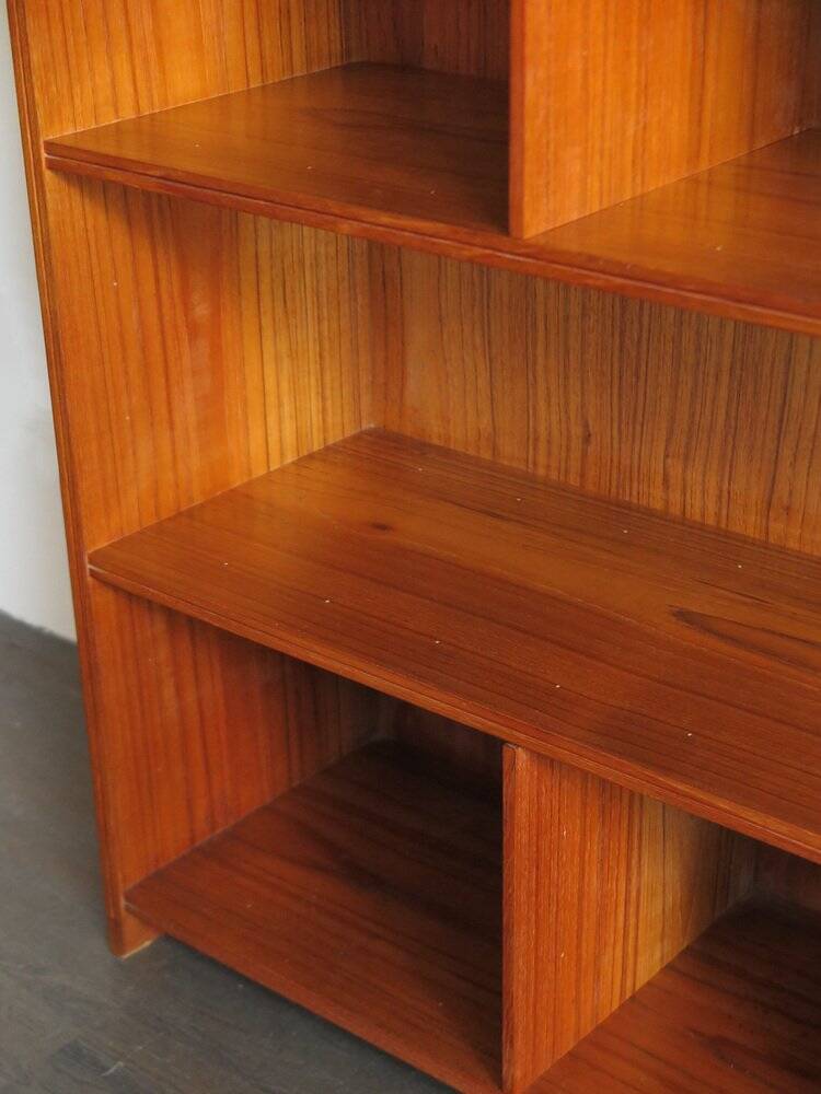 Bibliothèques en teck danois par Grete Jalk, ensemble de 2