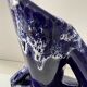 Ceramic orangeade service in ultramarine blue, workshop 59 - Vallauris
