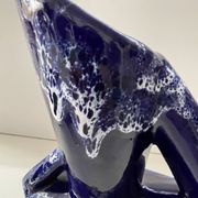 Ceramic orangeade service in ultramarine blue, workshop 59 - Vallauris -