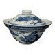 Porcelain bowl with its lid China dragon decoration late 19th century