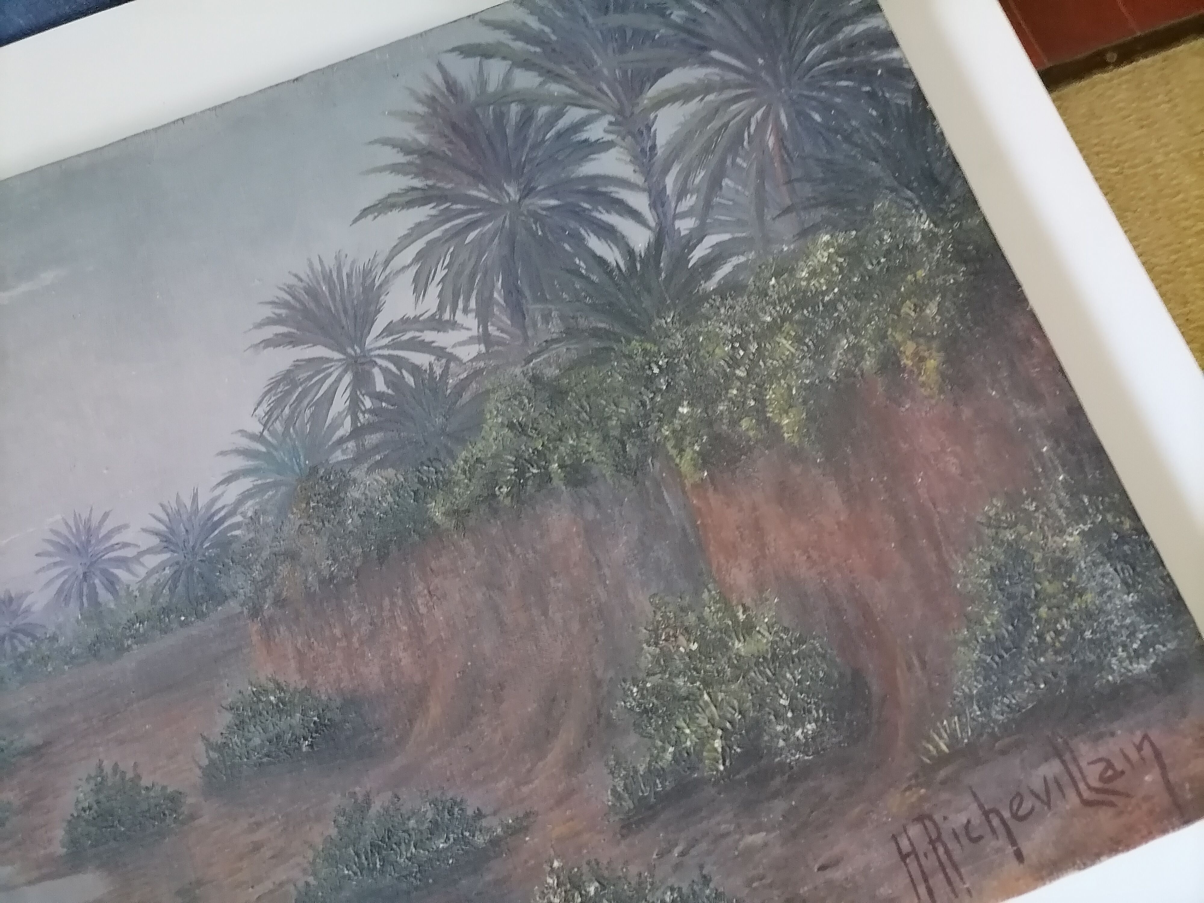Oil on canvas Signed H. Richevillain