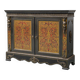Boulle sideboard vintage French Renaissance style hand-painted 19th century