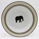 6 Porcelain soup plates, Safari.
