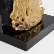 Pair of bronze and resin lamps by Philippe Cheverny, 1970s
