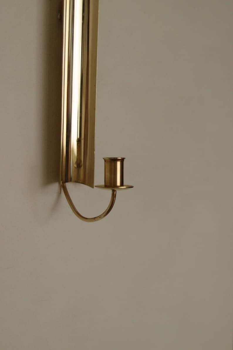 Vintage Swedish Skultuna Brass Sconce
