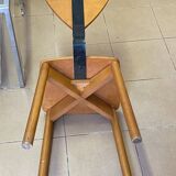 80s Italian chairs, in wood and metal