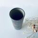Signed ceramic tubular vase