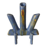 Flamed stoneware candle holder or soliflore