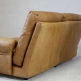 Leather sofa, Albany model, late 70's, Roset edition