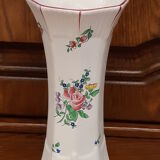 Vase Lunéville KG in painted ceramic enamelled decoration Lamppost