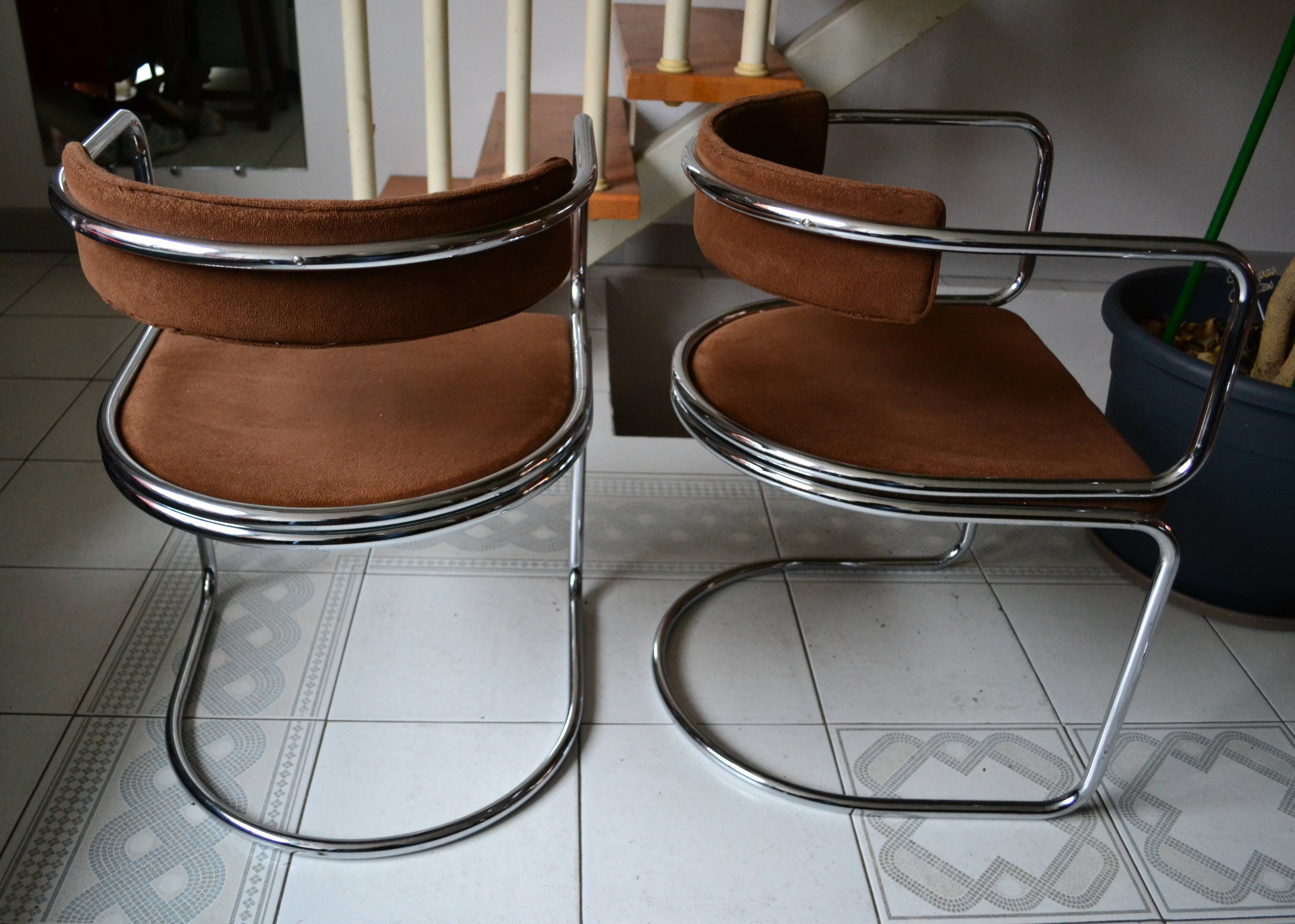 4 chairs par Renato Zevi for Roche Bobois 1970