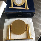 Pendule/ horloge de table / bureau seiko laiton quartz