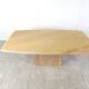 Vintage travertine dining table, 1970s