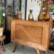 Old vintage wooden and rattan chest of drawers