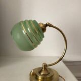 Old art deco brass lamp