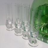 Crystal champagne flutes