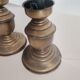 Portuguese rustic brass and frosted glass bedside lamps 1960s set of 2