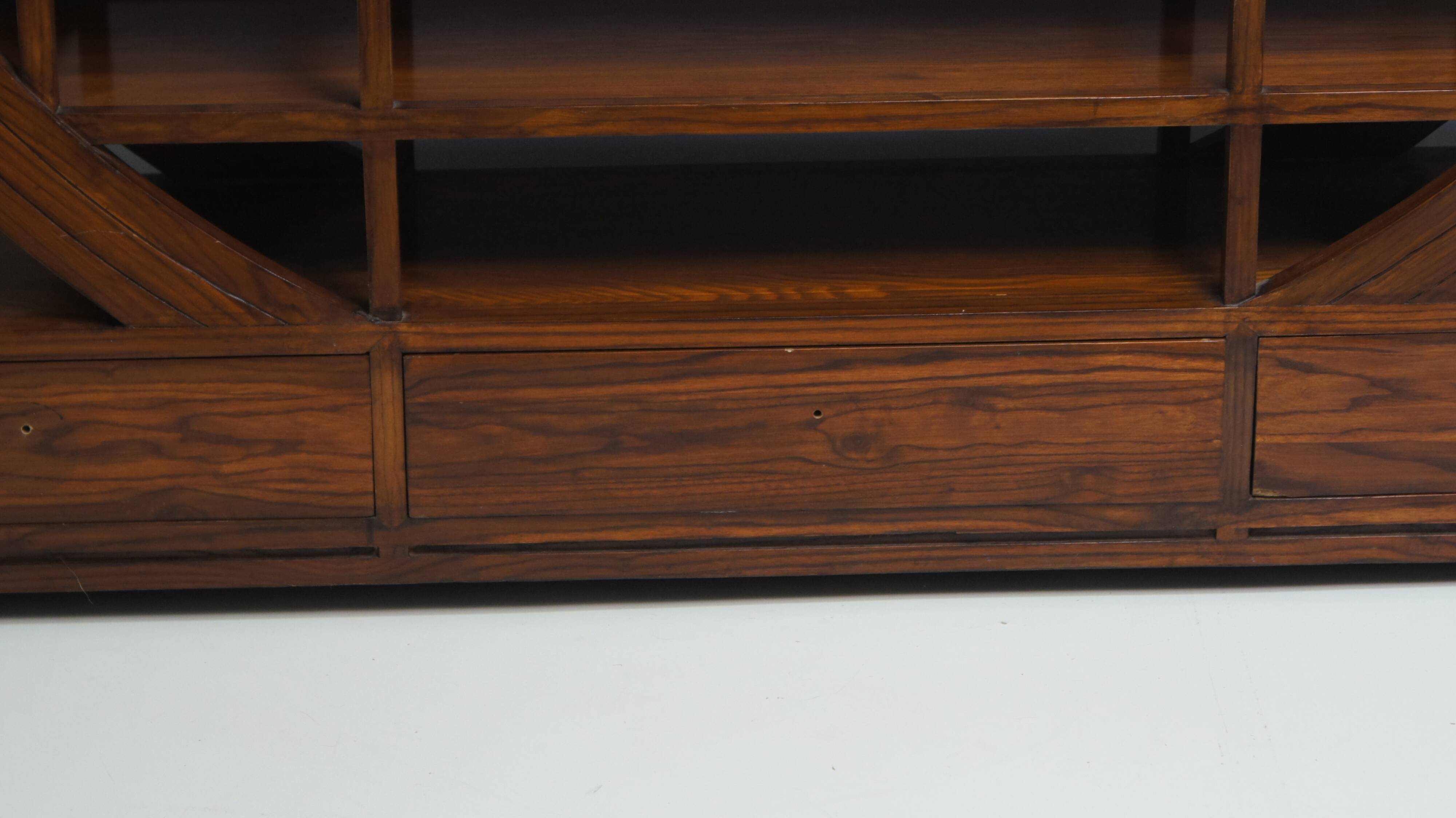 Bibliothèque en teck Asiatique vintage