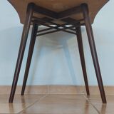 Beech side table by Česky Nabytek, Czech 1960s
