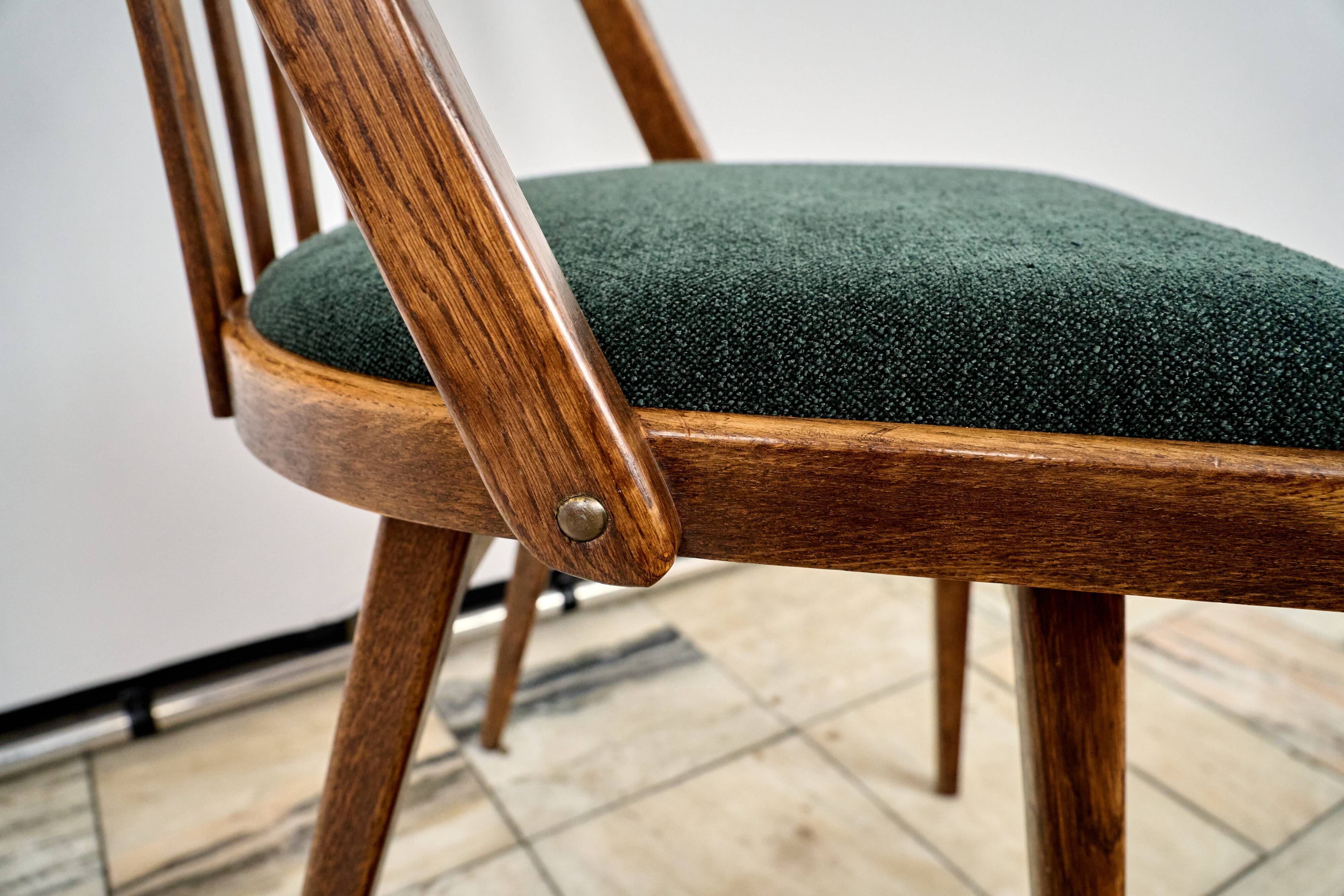 Set of Four Oak Chairs by Antonín Šuman, 1960s, Czechoslovakia