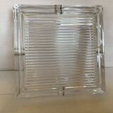 Large crystal ashtray and pocket tray.