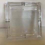 Large crystal ashtray and pocket tray.